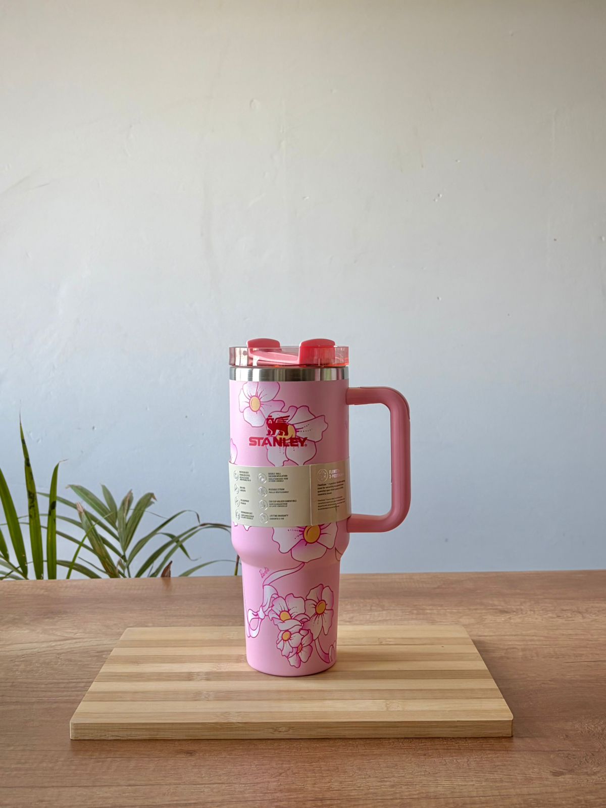 Stanley Pink Floral Tumbler 1.18L