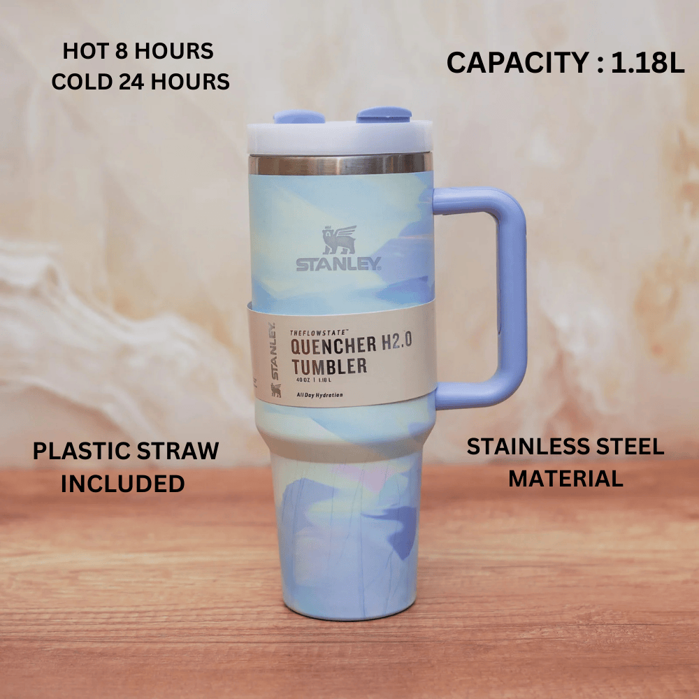 Stanley Quencher H2.0 Pastel Blue Marble 1.18L