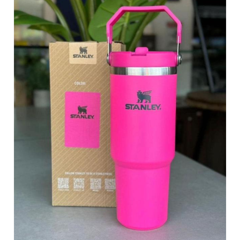 Stanley Neon Pink Quencher Tumbler 900ML