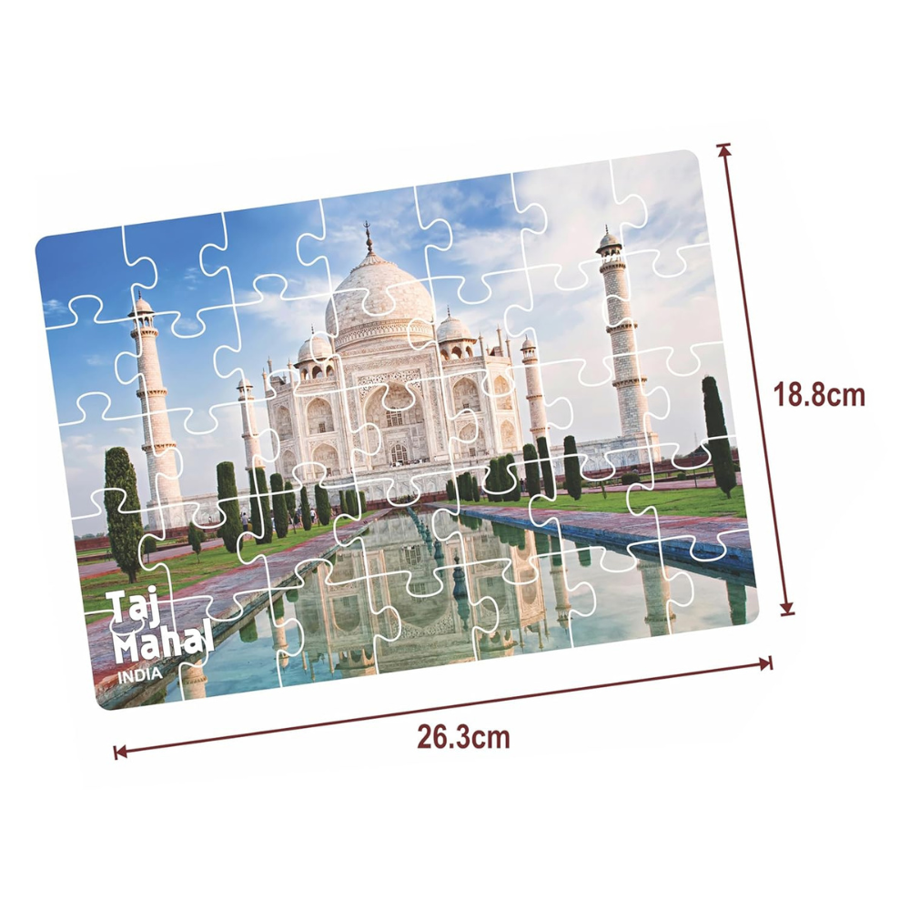 Seven Wonders of the World Jigsaw Puzzle Set – 7 x 35 Pieces Educational Puzzle for Kids | Geography Learning Toy for Toddlers & Children