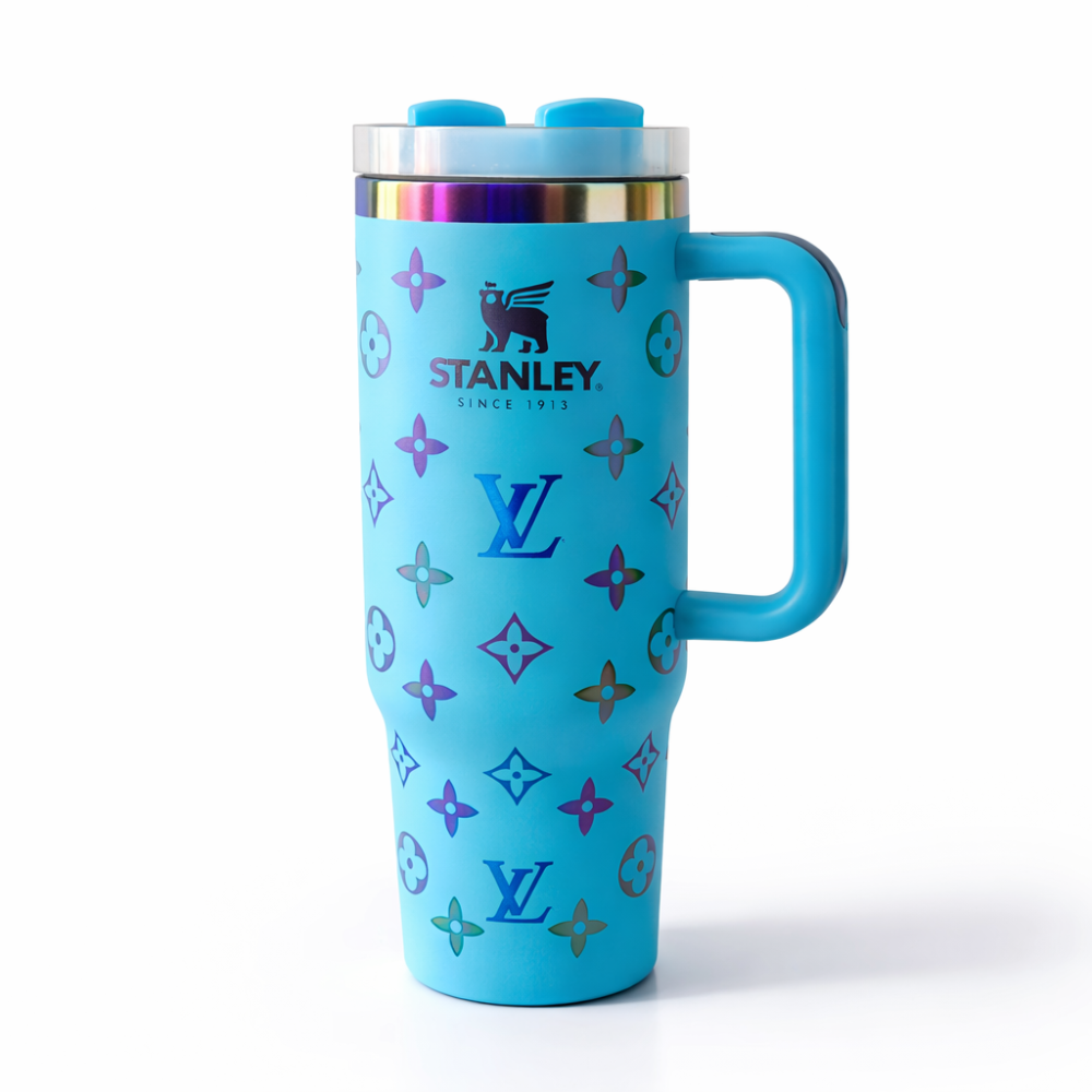 LV Blue Holographic Insulated Stanley Tumbler  1.18L
