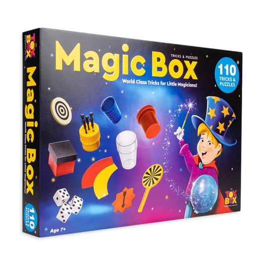 Magic Box 110 Tricks Set for Kids – Magic Kit with Tricks and Puzzles | Beginner Magic Learning Set for Children (Age 7+)
