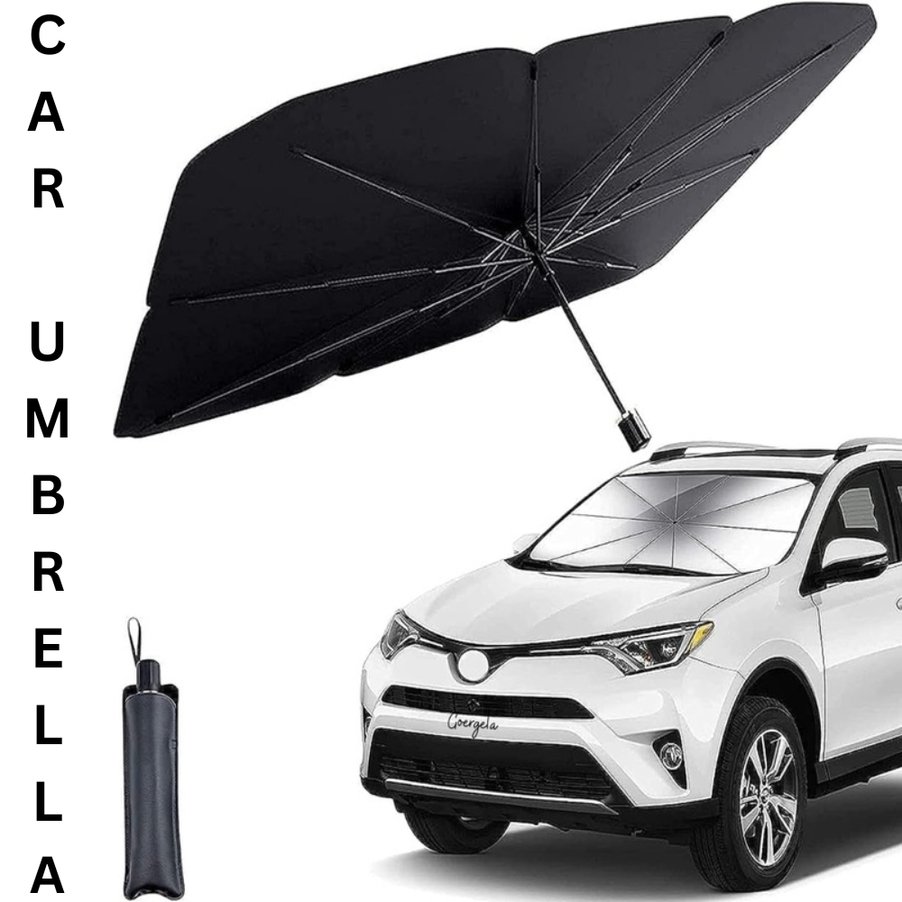 Car Windshield Sunshade Umbrella | Foldable Car Sun Protection Cover for UV Heat Blocking & Interior Protection