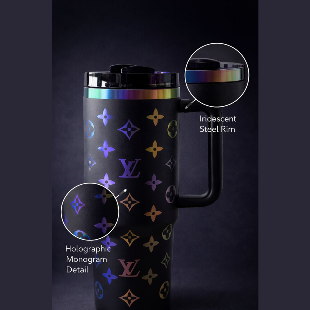 LV Black Holographic Insulated Stanley Tumbler  1.18L