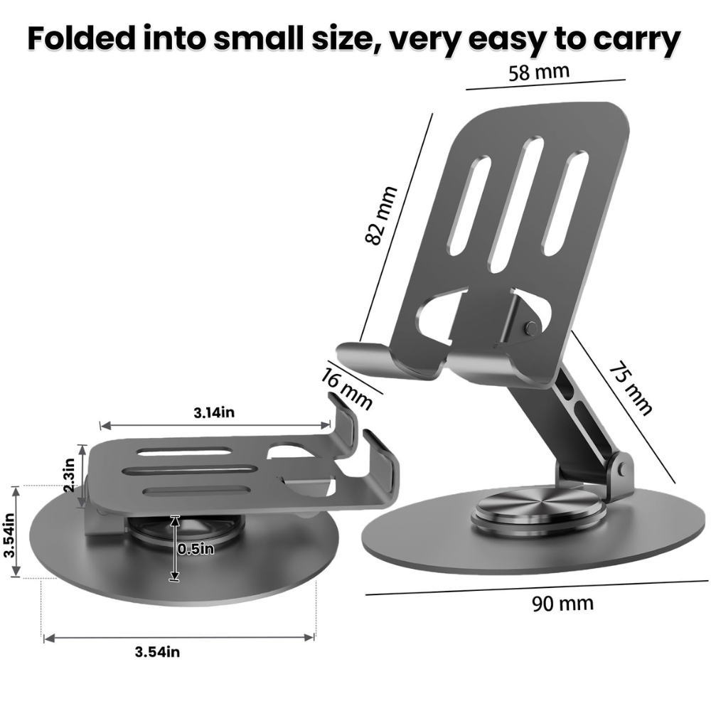 Premium Adjustable Metal Phone & Tablet Desk Stand