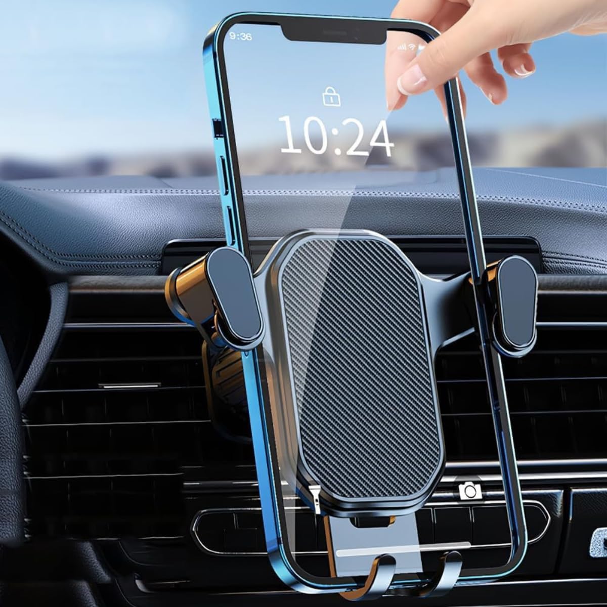 Car Air Vent Phone Holder with Gravity Auto-Lock