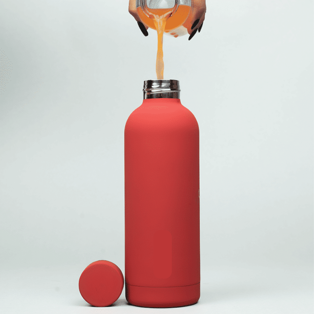 500ml Stainless Steel Water Bottle | Leakproof Reusable Metal Bottle for Gym, Office, School & Travel