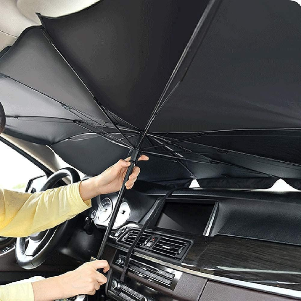 Car Windshield Sunshade Umbrella | Foldable Car Sun Protection Cover for UV Heat Blocking & Interior Protection