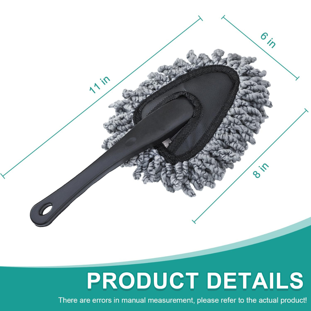 Mini Car Duster Brush | Microfiber Car Cleaning Duster for Interior, Dashboard & Exterior Dust Removal