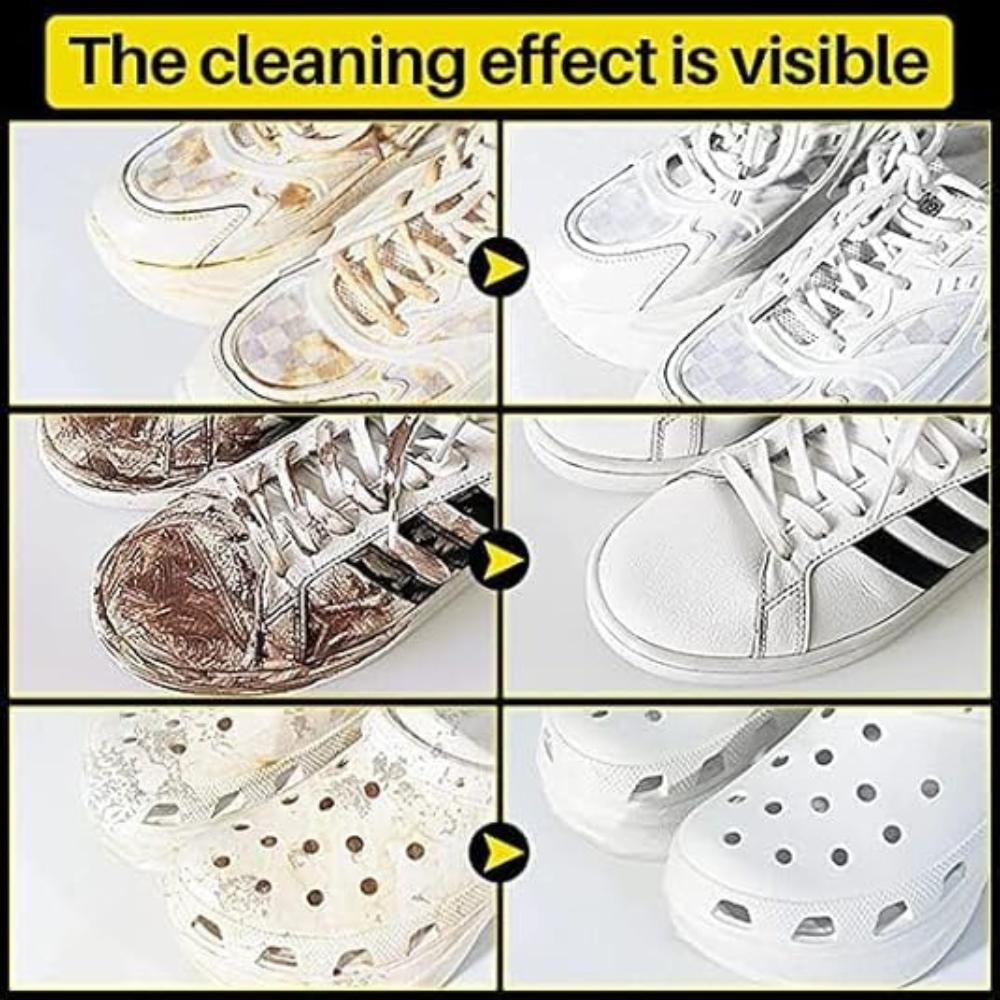 Shoe Cleaning Wipes 80 Pcs | Instant Shoe Shine & Sneaker Cleaning Wet Wipes for Leather, Sports & Casual Shoes