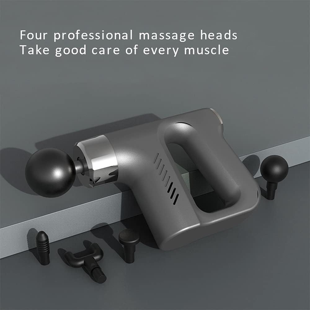 JORSOR Powerful Deep Tissue Massage Gun for Muscle Recovery – Portable Handheld Body Massager with 4 Heads, Quiet Motor, Multi-Speed Percussion Therapy for Pain Relief, Gym, Home & Office