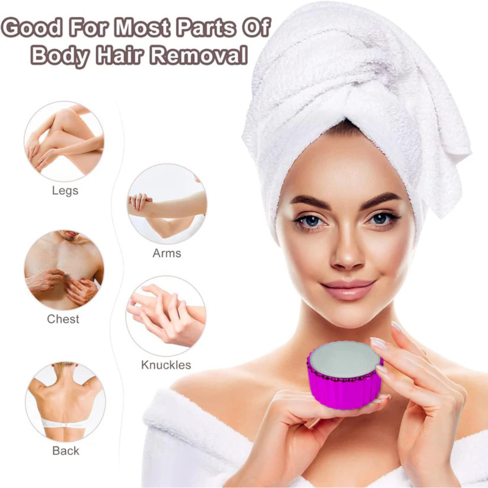 Nano Hair Remover Crystal Tool | Reusable Painless Hair Removal Eraser for Body, Arms & Legs