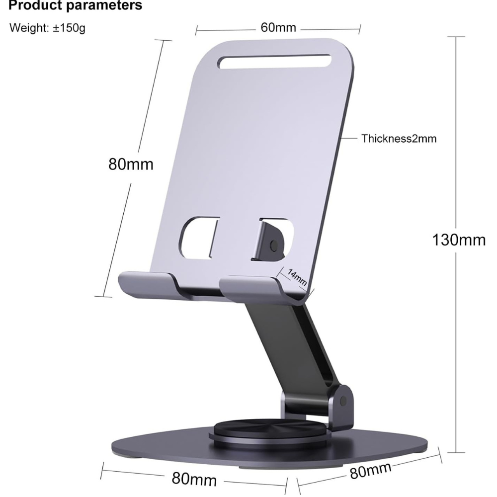 Premium 360° Adjustable Metal Phone & Tablet Stand