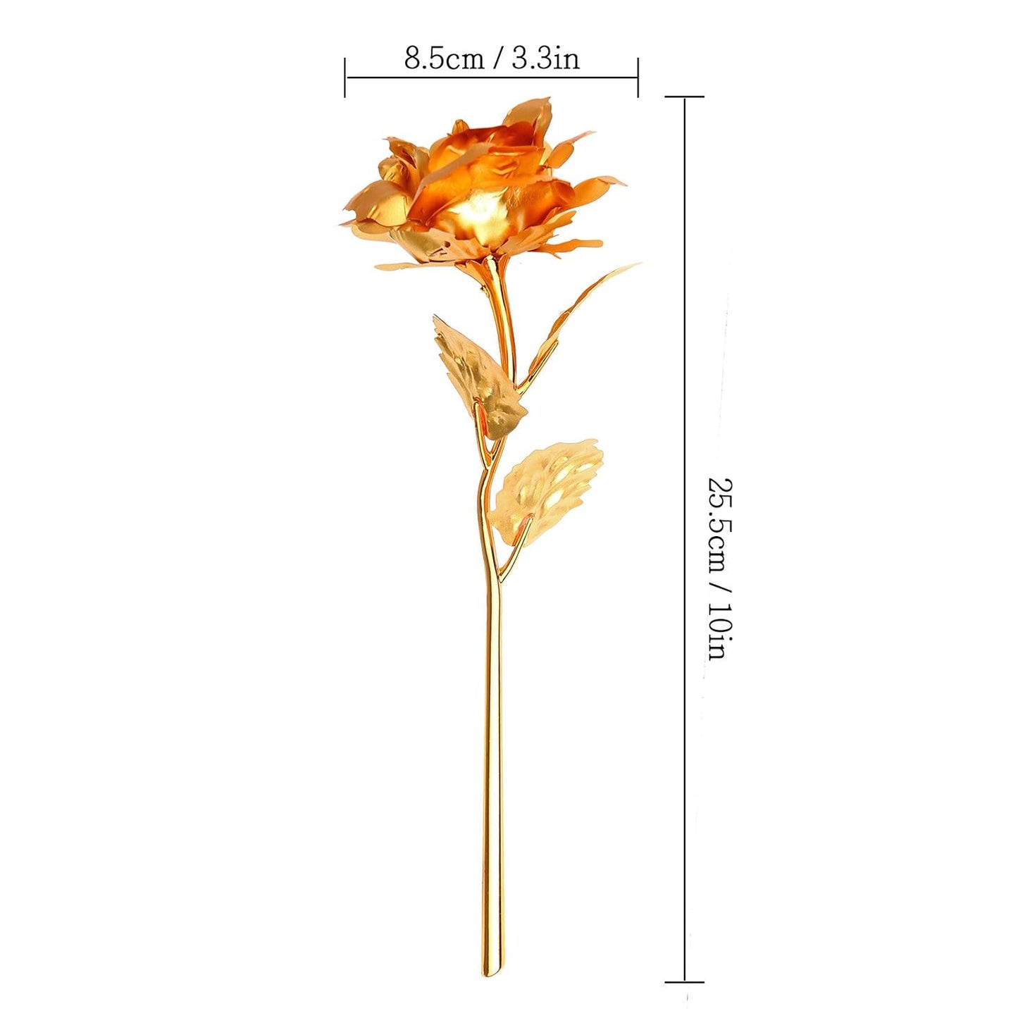 24K Golden Rose with Premium Gift Box (pack of 1 )
