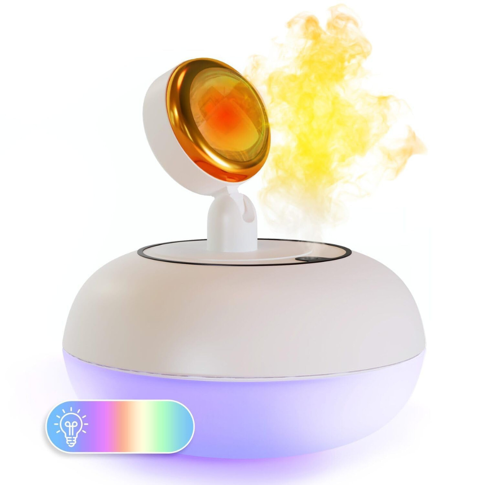 Sunset Effect Lamp with Humidifier & LED Light