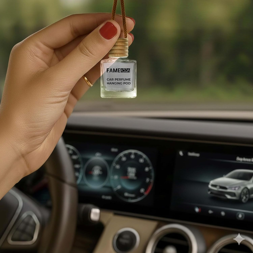 FAMEADDA Hanging Car Freshener 10ml (Pack of 1) – Long Lasting Car Perfume | MIX Flavour