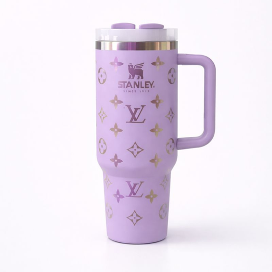 Lavender LV Print Insulated Stanley Tumbler  1.18L