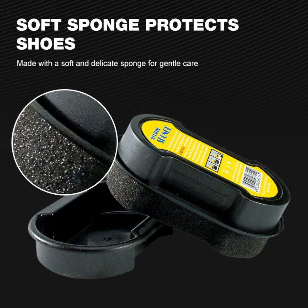 2-in-1 Shoes Cleaning & Shine Kit | 80 PCS Shoe Cleaning Wipes + BIKI Instant Shoe Shine Sponge | Quick Clean & Polish Combo for Leather, Sneakers & Casual Shoes