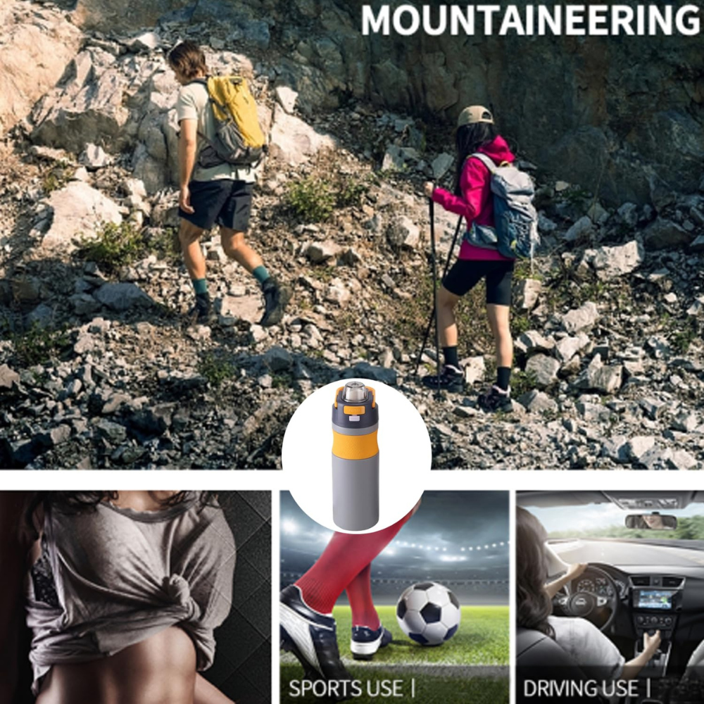580ml Sports Water Bottle Push Lock | Leakproof Gym Bottle | Portable Fitness Water Cup