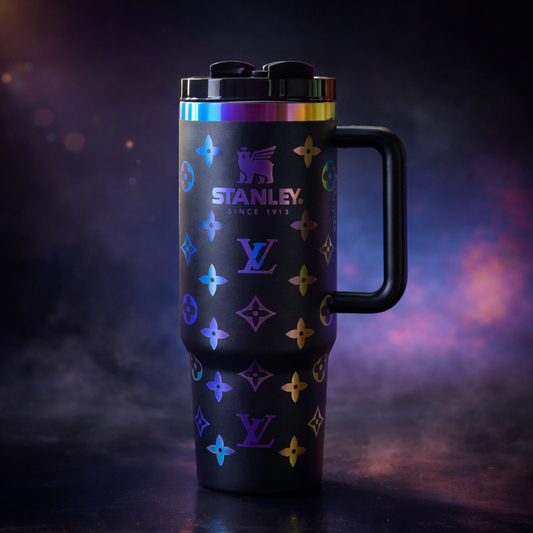 LV Black Holographic Insulated Stanley Tumbler  1.18L