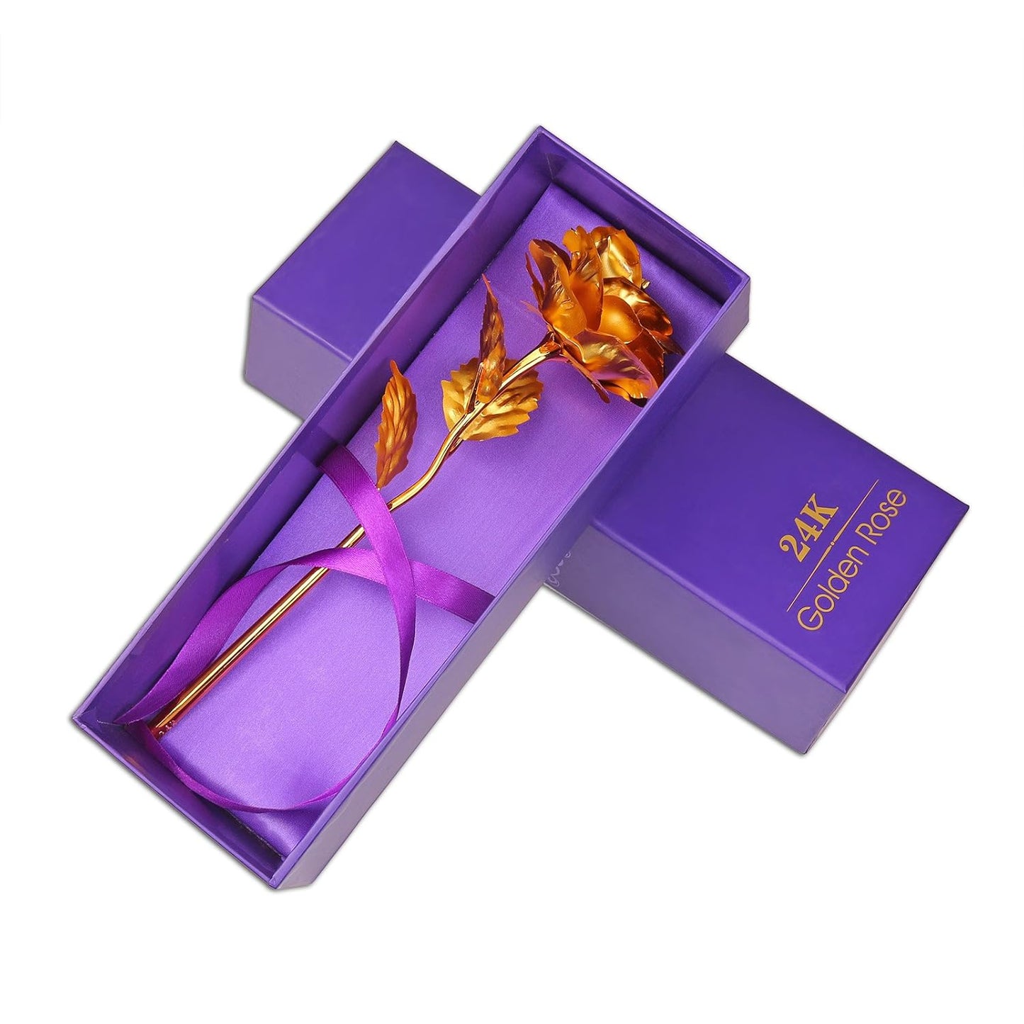 24K Golden Rose with Premium Gift Box (pack of 1 )