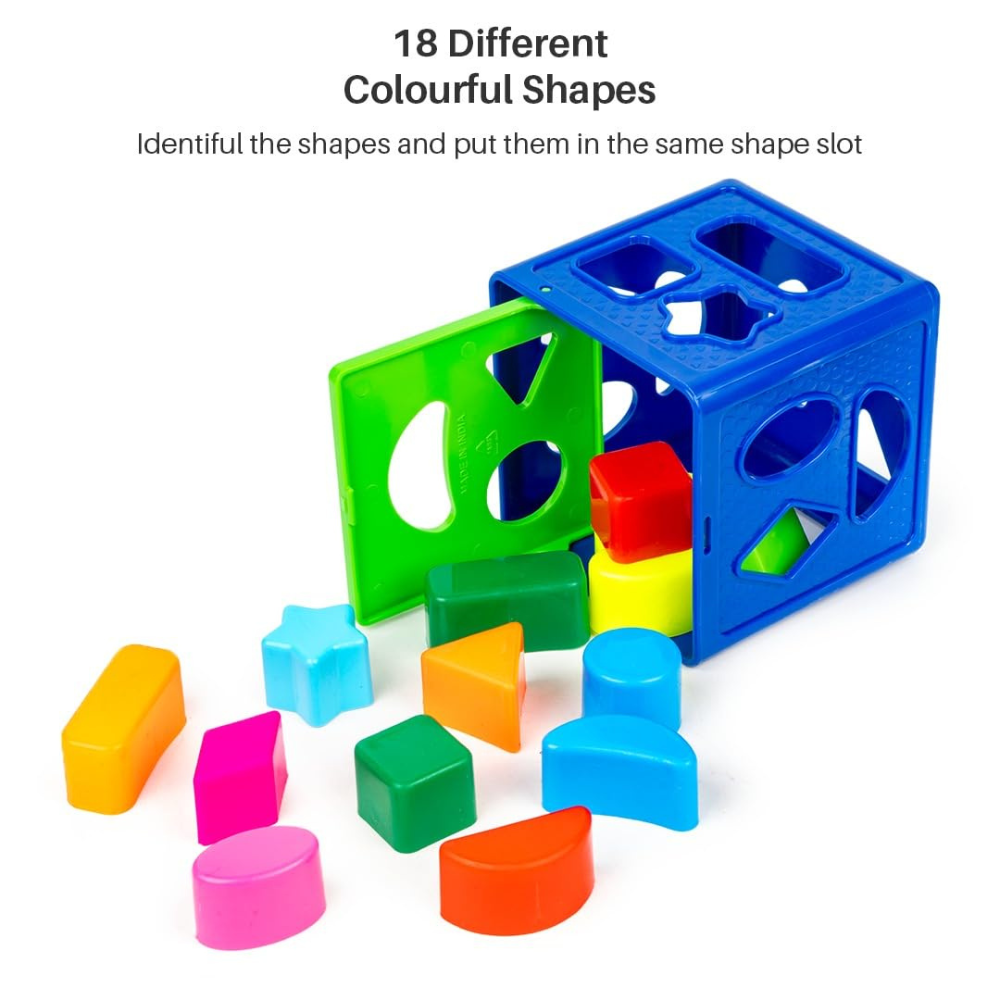 Tiny Tots 5 in 1 Gift Set for Babies – Montessori Learning Toy Combo with Ball Drop Tower, Shape Sorter, Stacking Rings and Activity Toys for Toddlers