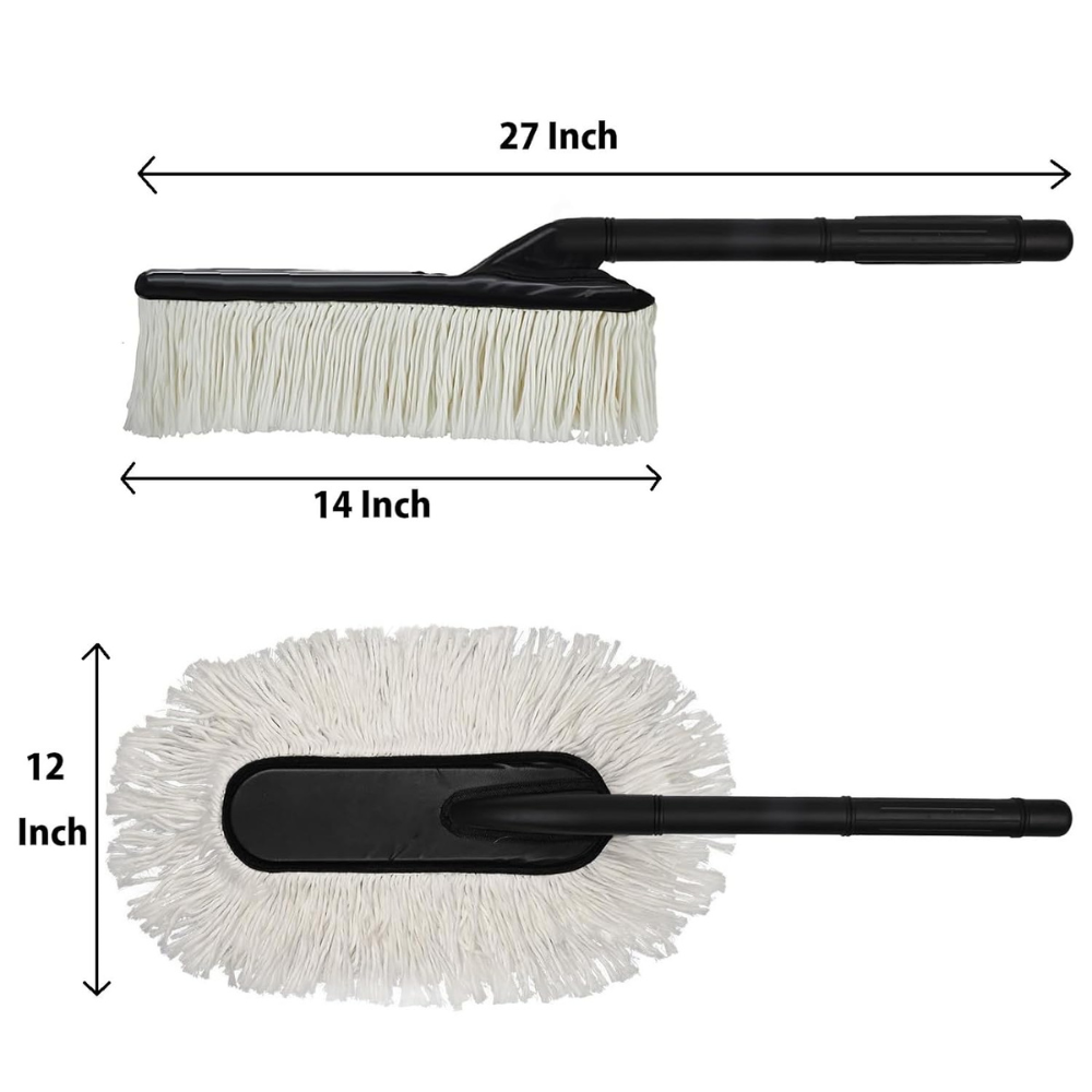 Jopasu Car Duster Brush for Car Cleaning – Scratch-Free Microfiber Dust Cleaner with Long Handle | High Absorption Auto Duster for Car, Bike & Dashboard Cleaning