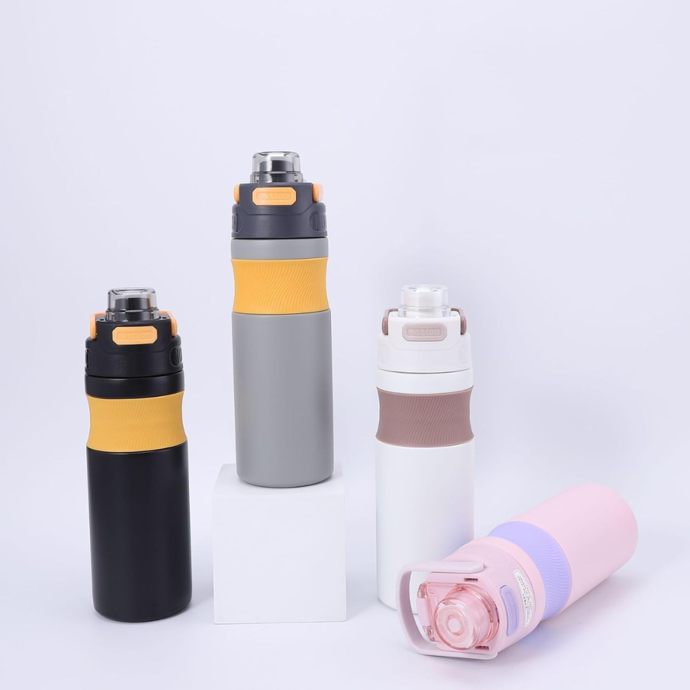 580ml Sports Water Bottle Push Lock | Leakproof Gym Bottle | Portable Fitness Water Cup