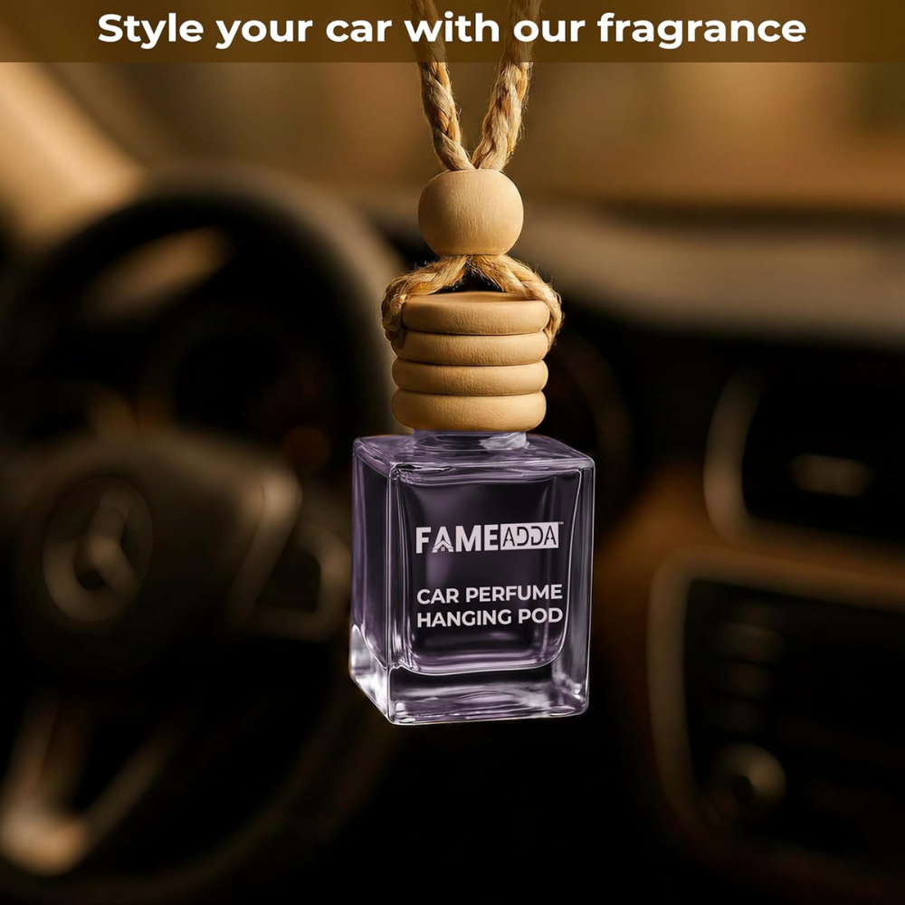 FAMEADDA Hanging Car Freshener 10ml (Pack of 1) – Long Lasting Car Perfume | MIX Flavour