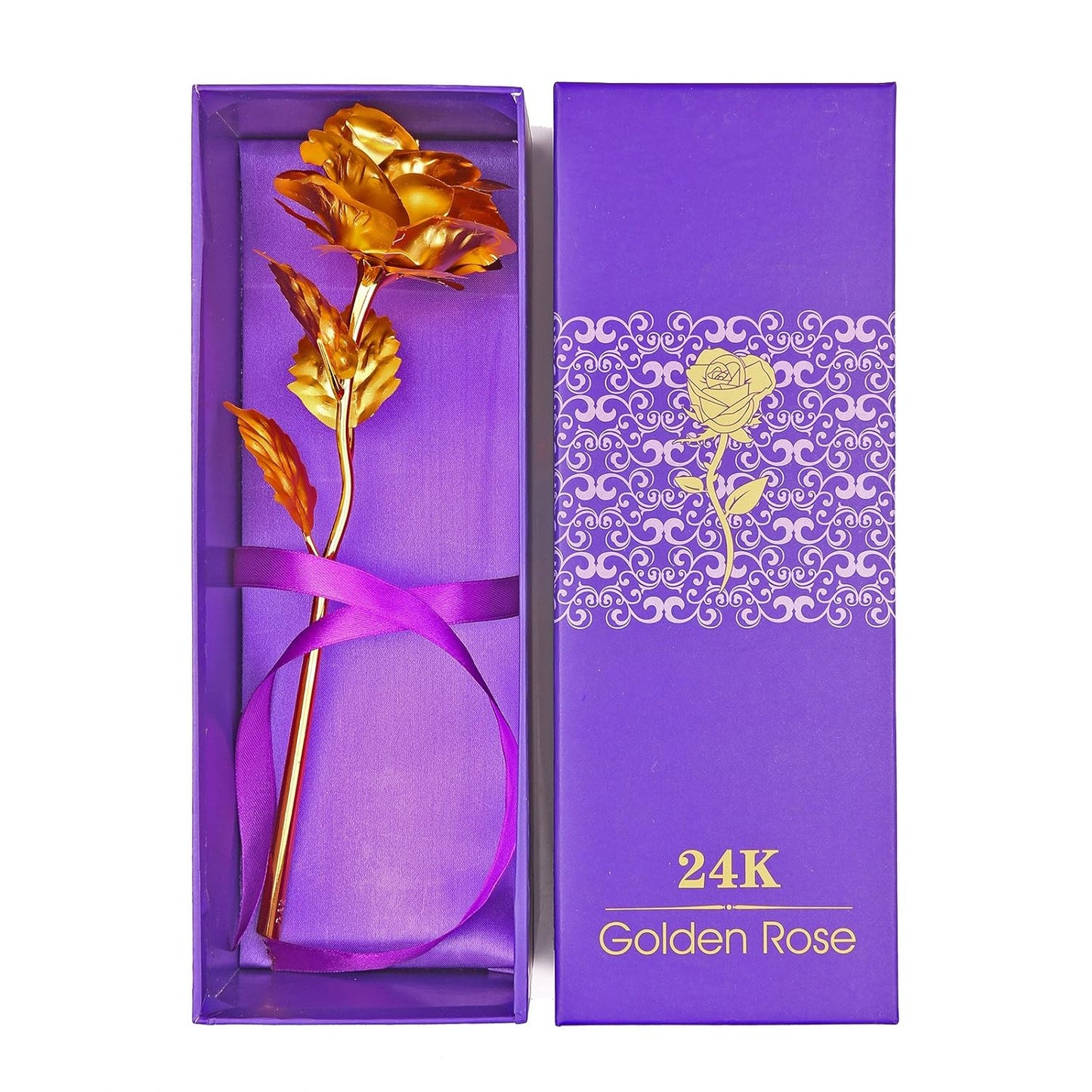 24K Golden Rose with Premium Gift Box (pack of 1 )