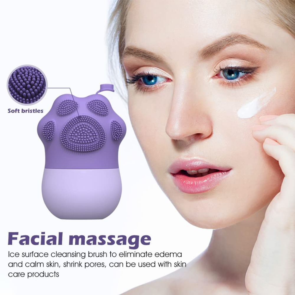 Reusable Face Ice Roller for Skin Care 110ML | Silicone Ice Mold Facial Roller for Glowing Skin, Puffiness & Acne Care