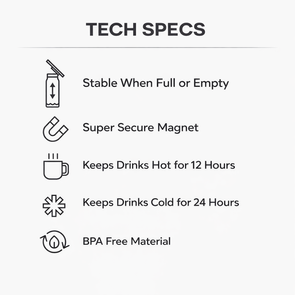 Vacuum Insulated Stainless Steel Water Bottle 800ML | Leakproof Thermal Bottle for Gym, Travel, Office & Outdoor Use