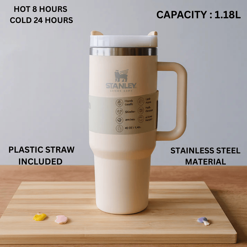 Stanley Plain Cream Tumbler  1.18L