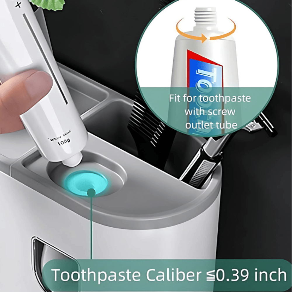 Toothbrush Holder with 1 Cup & Shelf