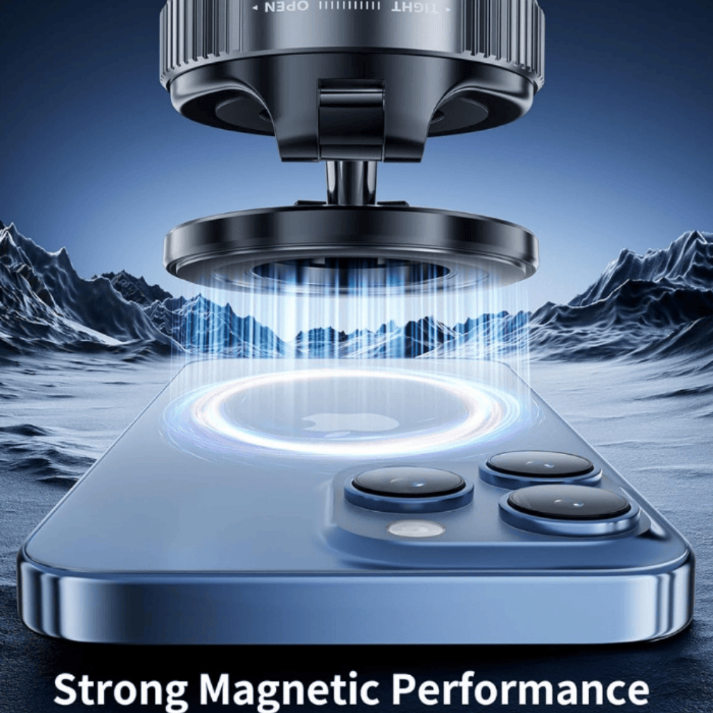 Magnetic Phone Holder with Vacuum Grip