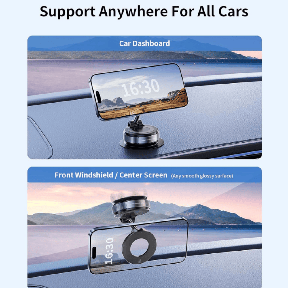 Magnetic Phone Holder with Vacuum Grip