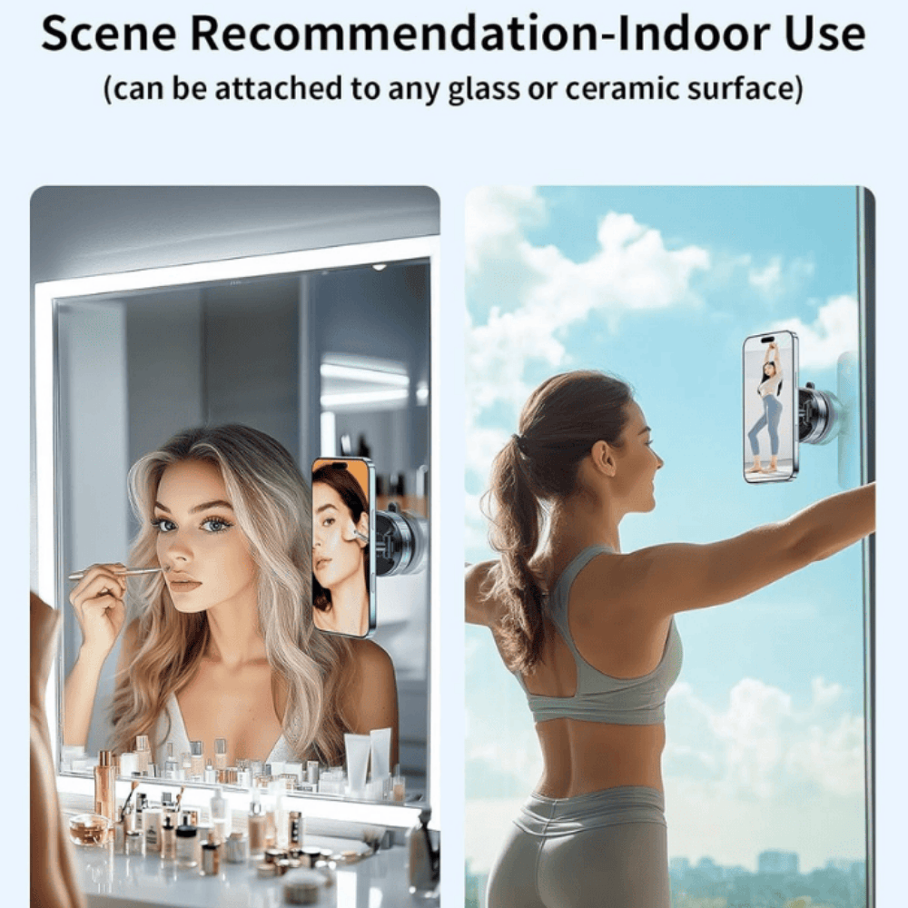 Magnetic Phone Holder with Vacuum Grip