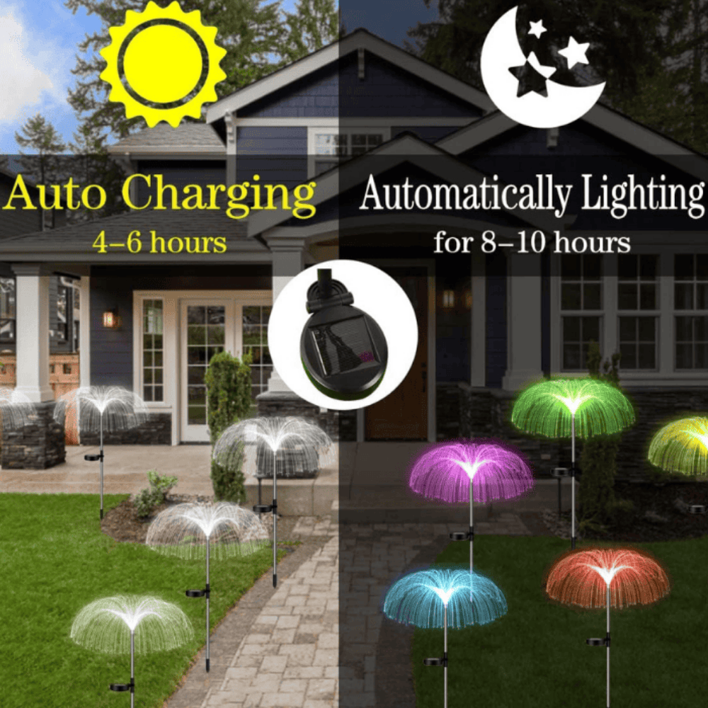 Solar Jellyfish LED Lights – 2 Pack