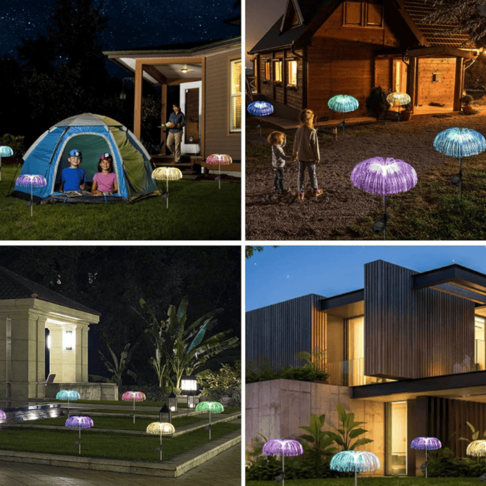 Solar Jellyfish LED Lights – 2 Pack