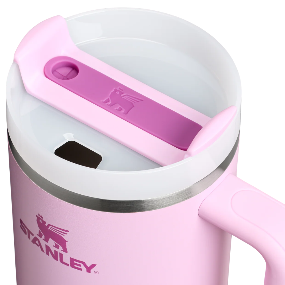 Stanley Baby Pink Insulated Tumbler 1.18L – Stainless Steel Travel Mug with Handle, Straw Lid & Vacuum Insulation