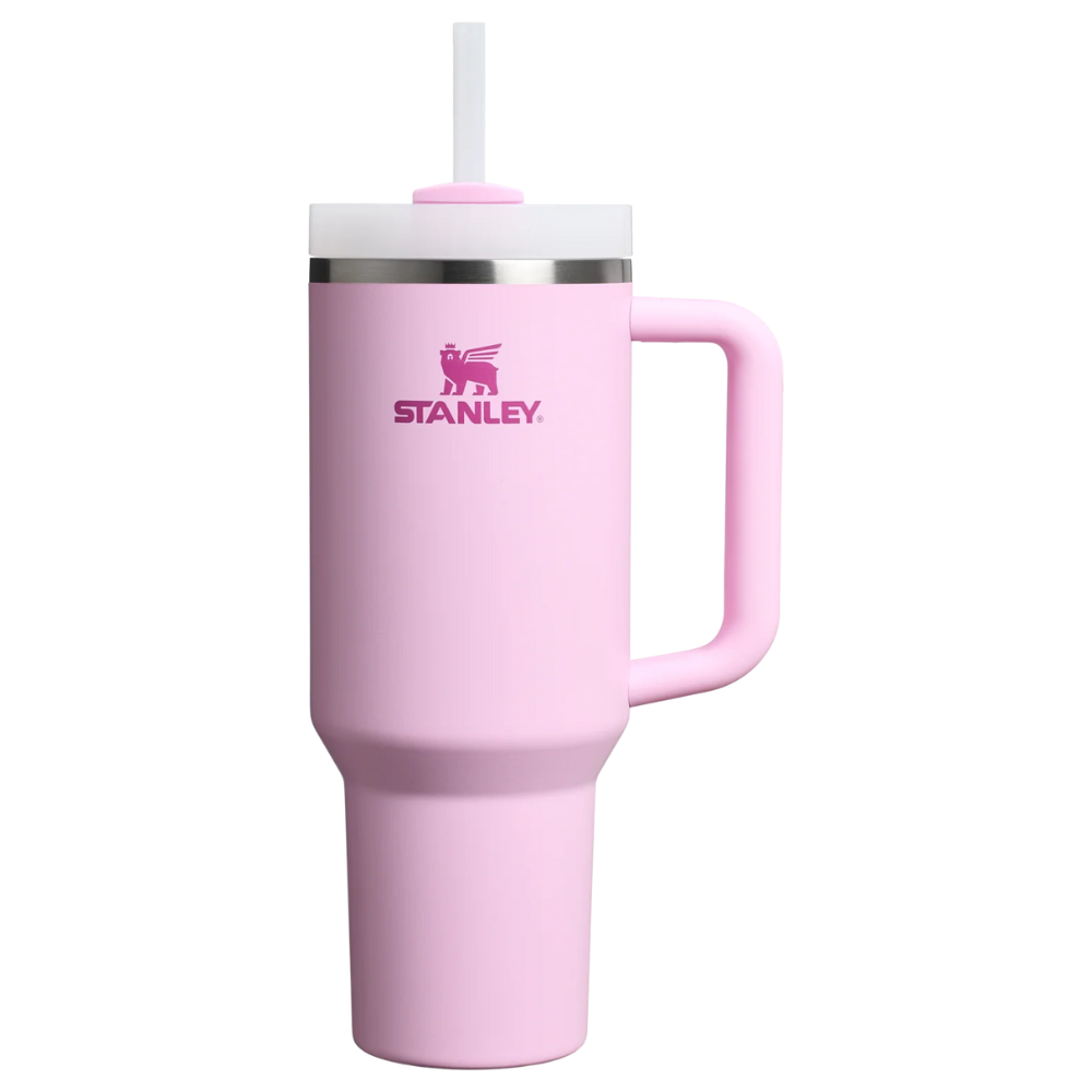 Stanley Baby Pink Insulated Tumbler 1.18L – Stainless Steel Travel Mug with Handle, Straw Lid & Vacuum Insulation