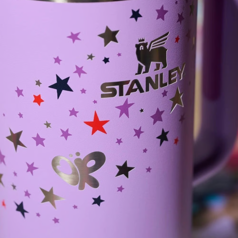 Stanley Starburst Purple Quencher H2.0 Tumbler 1.18L – Vacuum Insulated Stainless Steel Travel Mug with Handle & Straw